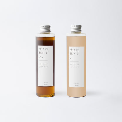 大人の肌シャントリセット。shampoo 200ml / treatment 200g